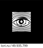 all seeing eye theme logo template. all seeing eye theme logo template vector art. Стоковая иллюстрация, агентство Ingram Publishing / Фотобанк Лори