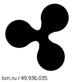 Ripple icon black color vector illustration flat style simple image. Стоковая иллюстрация, агентство Ingram Publishing / Фотобанк Лори