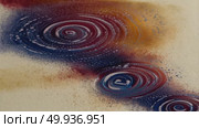 Mesmerizing paint swirls in motion create hypnotic visuals of colorful circles. Стоковое AI-видео, аниматор Владимир Федоров / Фотобанк Лори