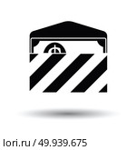 Birthday gift envelop icon with money  . White background with shadow design. Vector illustration. Стоковое фото, агентство Ingram Publishing / Фотобанк Лори
