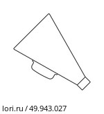 Director megaphone icon. Thin line design. Vector illustration. Стоковая иллюстрация, агентство Ingram Publishing / Фотобанк Лори