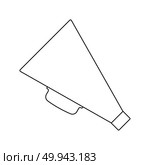 Director megaphone icon. Thin line design. Vector illustration. Стоковое фото, агентство Ingram Publishing / Фотобанк Лори