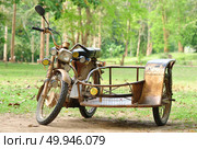 vintage motorcycle trailers. Стоковое фото, агентство Ingram Publishing / Фотобанк Лори