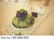 macha green tea ice-cream. Стоковое фото, агентство Ingram Publishing / Фотобанк Лори