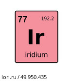 Chemical element of periodic table. Стоковая иллюстрация, иллюстратор Максим Гребешков / Фотобанк Лори