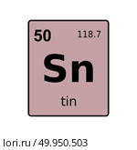 Chemical element of periodic table. Стоковая иллюстрация, иллюстратор Максим Гребешков / Фотобанк Лори