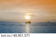 sunset at coast of the sea. Стоковое фото, агентство Ingram Publishing / Фотобанк Лори