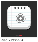 egg omelet icon - Free vector icon. Стоковая иллюстрация, агентство Ingram Publishing / Фотобанк Лори