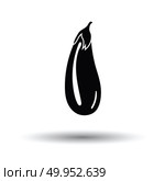 Eggplant  icon. White background with shadow design. Vector illustration. Стоковая иллюстрация, агентство Ingram Publishing / Фотобанк Лори