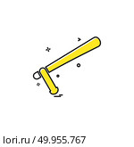 baton nightstick police baton stick truncheon icon vector design. Стоковая иллюстрация, агентство Ingram Publishing / Фотобанк Лори