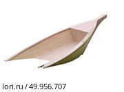 Half of wooden boat, isolated on white. Стоковое фото, агентство Ingram Publishing / Фотобанк Лори