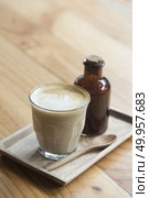coffee latte with sugar. Стоковое фото, агентство Ingram Publishing / Фотобанк Лори