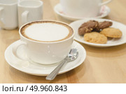 Cappuccino or latte coffee. Стоковое фото, агентство Ingram Publishing / Фотобанк Лори