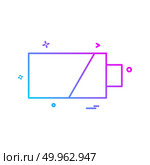 battery icon vector design. Стоковая иллюстрация, агентство Ingram Publishing / Фотобанк Лори