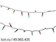 string wired bulbs on white background. Стоковое фото, агентство Ingram Publishing / Фотобанк Лори
