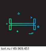 Dumbell icon design vector. Стоковая иллюстрация, агентство Ingram Publishing / Фотобанк Лори