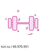 Dumbell icon design vector. Стоковая иллюстрация, агентство Ingram Publishing / Фотобанк Лори