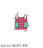 bulletproof vest protection revolution vest icon vector design. Стоковая иллюстрация, агентство Ingram Publishing / Фотобанк Лори