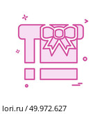 Giftbox icon design vector. Стоковая иллюстрация, агентство Ingram Publishing / Фотобанк Лори