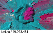 Abstract expressionism background with colorful paints texture. AI Generative. Стоковое AI-видео, аниматор Spirit River / Фотобанк Лори