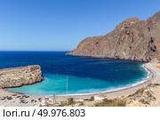 Beach in Badis Bay. Mediterranean Sea. Kingdom of Morocco. Стоковое фото, фотограф Евгений Ткачёв / Фотобанк Лори