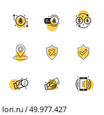 sheild , navigation , golem ,  mobile,  money , coin ,icon, vector, design,  flat,  collection, style, creative,  icons. Стоковая иллюстрация, агентство Ingram Publishing / Фотобанк Лори