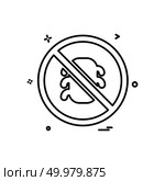 Bug not allowed icon design vector. Стоковая иллюстрация, агентство Ingram Publishing / Фотобанк Лори