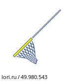 Icon of Fishing net . Thin line design. Vector illustration. Стоковое фото, агентство Ingram Publishing / Фотобанк Лори