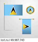 Saint Lucia. Стоковая иллюстрация, агентство Ingram Publishing / Фотобанк Лори