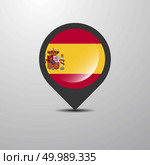 Spain Map Pin. Стоковая иллюстрация, агентство Ingram Publishing / Фотобанк Лори