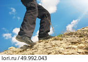 Climber in mountain. Стоковое фото, агентство Ingram Publishing / Фотобанк Лори
