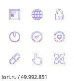 multimedia , sound , buttons , dwonload , upload , pin , key ,error , calcualtor , icon, vector, design,  flat,  collection, style, creative,  icons. Стоковая иллюстрация, агентство Ingram Publishing / Фотобанк Лори