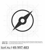 Navigation compass icon. Стоковая иллюстрация, агентство Ingram Publishing / Фотобанк Лори
