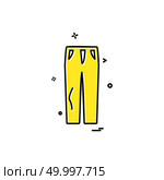 Trouser icon design vector. Стоковая иллюстрация, агентство Ingram Publishing / Фотобанк Лори
