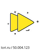 Forward Media icon design vector . Стоковая иллюстрация, агентство Ingram Publishing / Фотобанк Лори