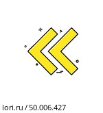 Rewind icon design vector . Стоковая иллюстрация, агентство Ingram Publishing / Фотобанк Лори