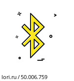 Bluetooth icon design vector. Стоковая иллюстрация, агентство Ingram Publishing / Фотобанк Лори