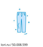 Trouser icon design vector. Стоковая иллюстрация, агентство Ingram Publishing / Фотобанк Лори