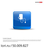 Contour medical mechanical tonometer icon - 3d Blue Button. Стоковая иллюстрация, агентство Ingram Publishing / Фотобанк Лори