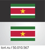 Suriname Flag banner design. Стоковая иллюстрация, агентство Ingram Publishing / Фотобанк Лори