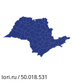 High Quality map is a state of Brazil. Стоковая иллюстрация, иллюстратор Максим Гребешков / Фотобанк Лори