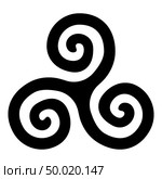 Triskelion or triskele symbol sign icon black color vector illustration flat style simple image. Стоковая иллюстрация, агентство Ingram Publishing / Фотобанк Лори