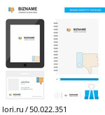 Dislike Business Logo, Tab App, Diary PVC Employee Card and USB Brand Stationary Package Design Vector Template. Стоковая иллюстрация, агентство Ingram Publishing / Фотобанк Лори
