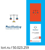 Libra  Creative Logo and business card. vertical Design Vector. Стоковая иллюстрация, агентство Ingram Publishing / Фотобанк Лори