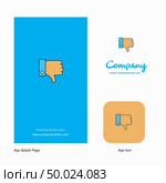 Dislike Company Logo App Icon and Splash Page Design. Creative Business App Design Elements. Стоковая иллюстрация, агентство Ingram Publishing / Фотобанк Лори