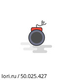Flat Bomb Icon. Vector. Стоковая иллюстрация, агентство Ingram Publishing / Фотобанк Лори