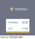 Left arrow road sign board logo Design with business card template. Elegant corporate identity. - Vector. Стоковая иллюстрация, агентство Ingram Publishing / Фотобанк Лори