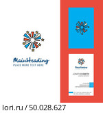 Fireworks Creative Logo and business card. vertical Design Vector. Стоковая иллюстрация, агентство Ingram Publishing / Фотобанк Лори