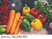 Various kinds of vegetables, displayed in stores. Стоковое фото, агентство Ingram Publishing / Фотобанк Лори