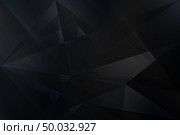 Abstract black geometric low polygon background. Triangles mosaic texture. Vector illustration. Стоковая иллюстрация, агентство Ingram Publishing / Фотобанк Лори
